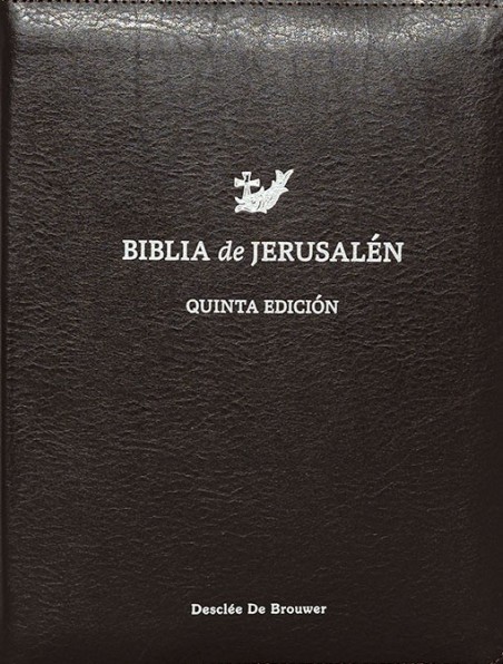 Biblia de Jerusalén manual 5ª edición con funda y cierre de cremallera